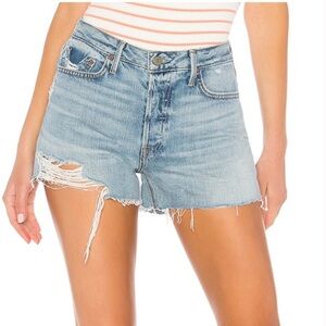 GRLFRND Helena Denim Cut Off Shorts in Tainted Love Sz 27
